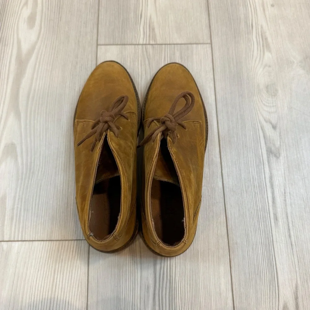 Timberland 9M Tan Leather Waterproof Chukka Desert Boots 9308 Made Portugal